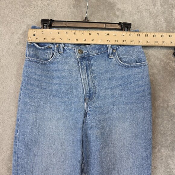 Abercrombie & Fitch 90s Straight Jeans Womens 6R Blue Ultra High Rise Curve Love - Picture 6 of 11